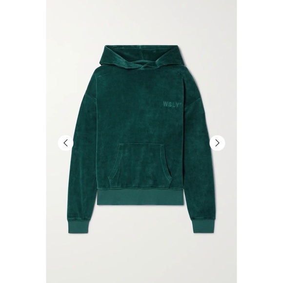 NWT $148 WSLY Eco Plush Classic Pocket Hoodie in Tourmaline Small - Picture 10 of 12